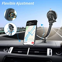 magnetic phone car mount gooseneck long arm extension windshield dashboard suction cup car phone holder universal