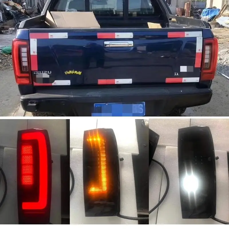 

[Черный дым] для ISUZU D-MAX DMAX PICKUP 2012 2013 2014 2015 2016 2017 2018 2019 светодиодный задний фонарь, стоп-сигнал