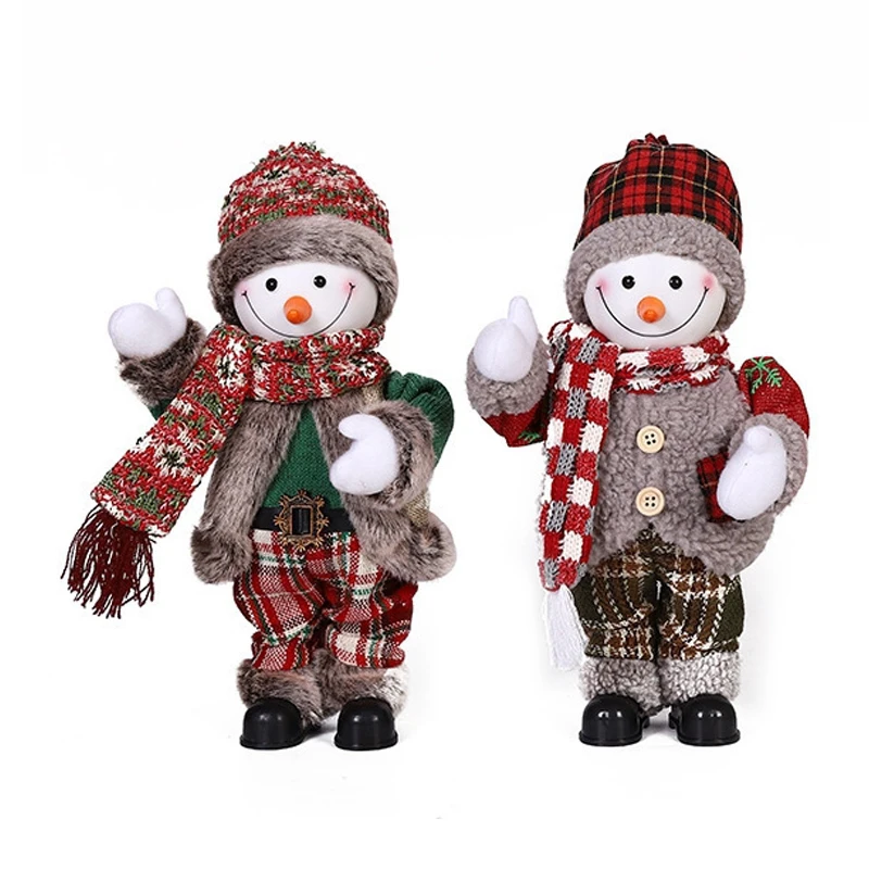 

Рождественская Кукла-снеговик, электрические игрушки, светящаяся Рождественская фигурка, кукла, новогодний декор, рождественские подарки ...