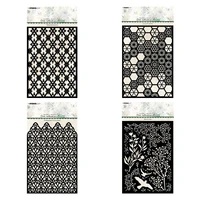 2022 new ornamental screen panel diamond geometric pattern birds twigs stencil diy paper cards making dcoration coloring molds