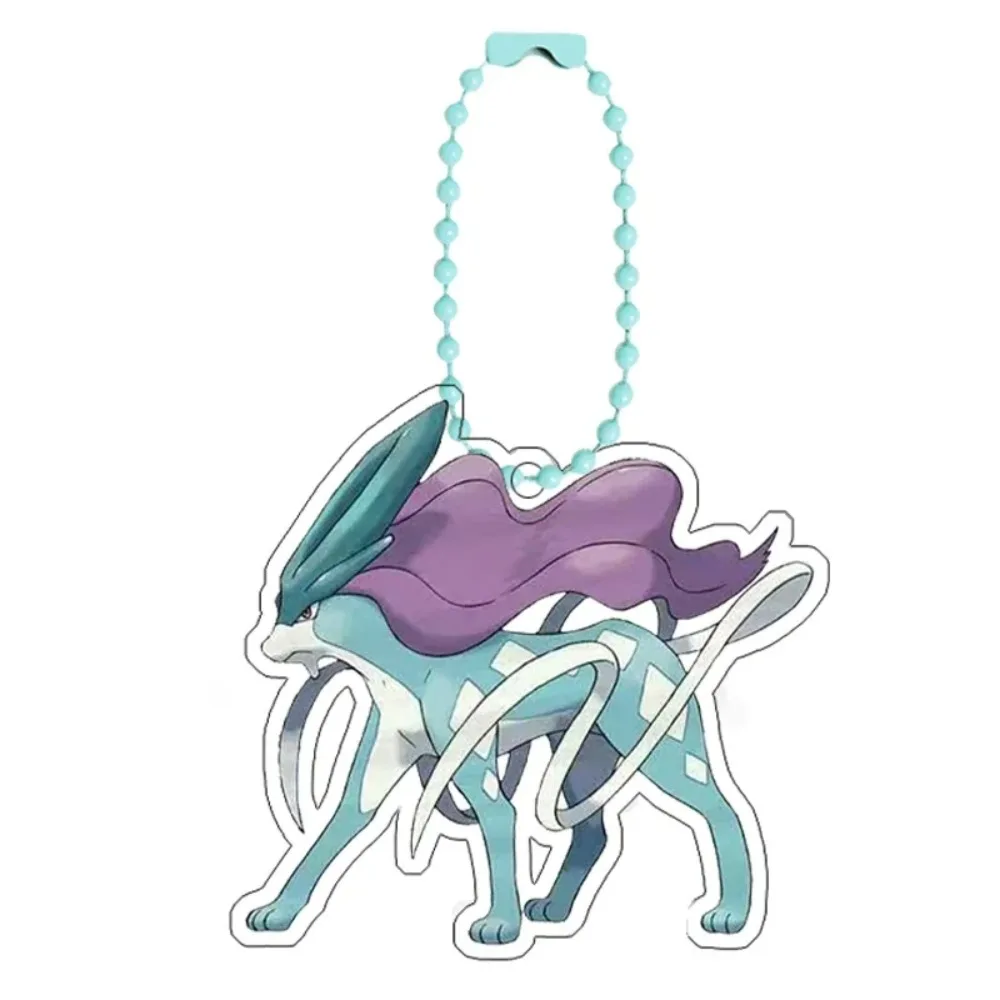 Фото Для Pokemon Milotic Lugia Sylveon Self Made мультфильм милый акриловый брелок для ключей аксессуары для рюкзака кулон аниме классическая коллекция №3