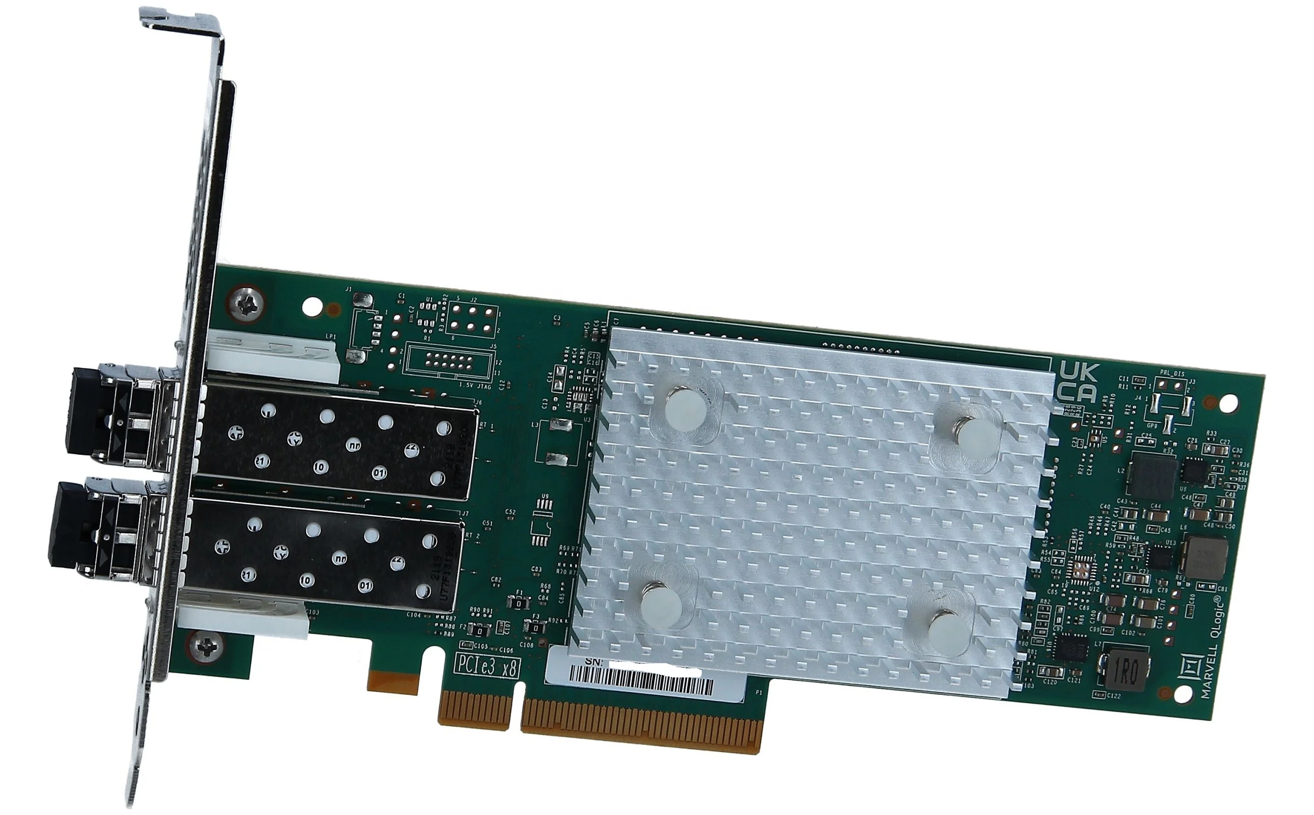 Фото QLogic Новый QLE2742-SR-CK PCIe3.0 X8 2-портовый 32GFC SR-Optic SFP+ Fibre Channel HBA в наличии 00YK542 №3