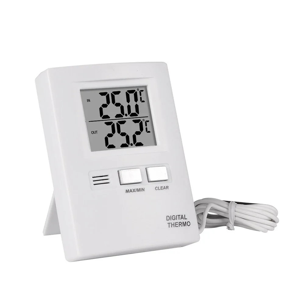 

LCD Digital Thermometer Hygrometer Indoor Room Electronic Temperature Humidity Meter Sensor Indoor Outdoor For Home