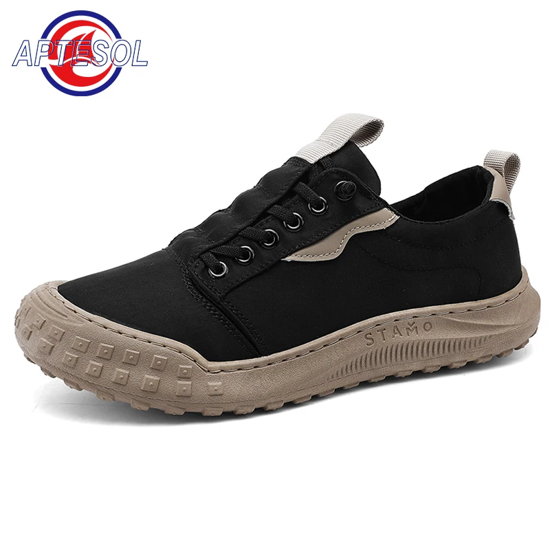 

APTESOL Summer Fashion Men Casual Canvas Shoes Outdoor Sports Breathable Tennis Sneakers Male Lightweight Lace-Up Walking Shoes