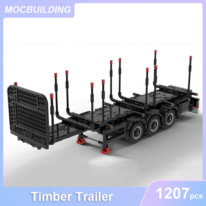 

Timber Trailer MOC Building Blocks DIY Assemble Bricks Transportation Educational Creative Children Toys Kids Xmas Gifts 1207PCS
