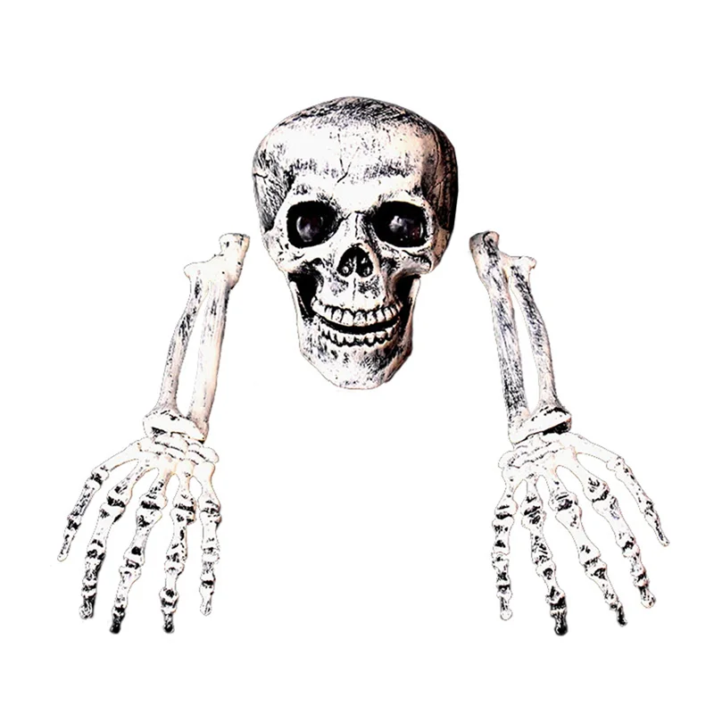 

Реалистичные стойки-скелеты на Хэллоуин, украшения для лужайки, сада, скелета, дом с привидениями, реквизит для ужасов