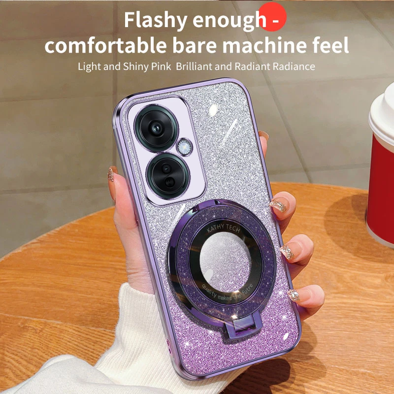 Роскошный мягкий блестящий чехол для Oneplus Nord CE3 противоударный силиконовый