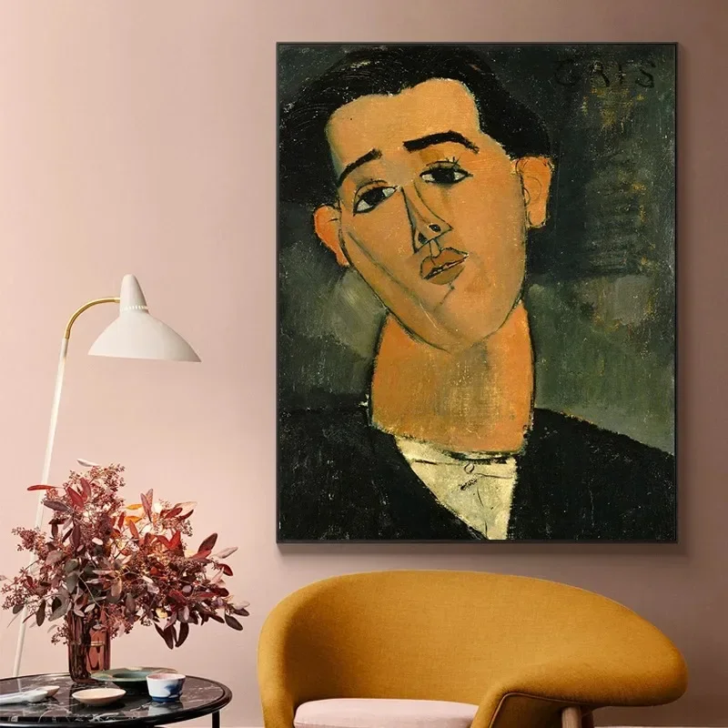 Современный стиль Amedeo Modigliani художественный постер абстрактный портрет Хуан