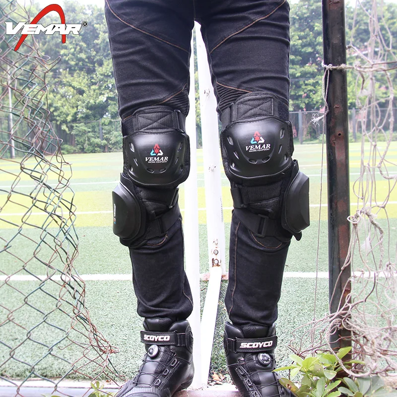 Мотоциклетные наколенники VEMAR утолщенные дышащие с защитой от падения