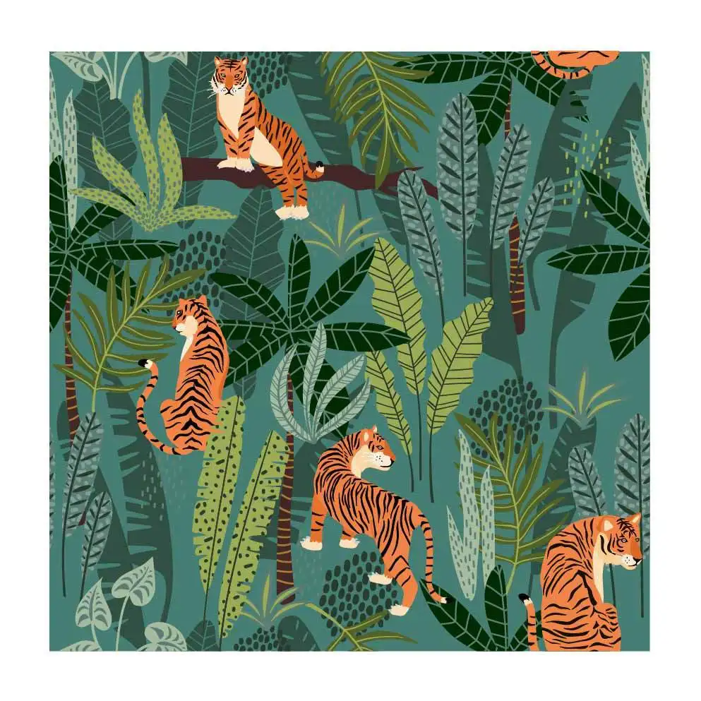 

Виниловые обои Eopard Spring леопардовый принт