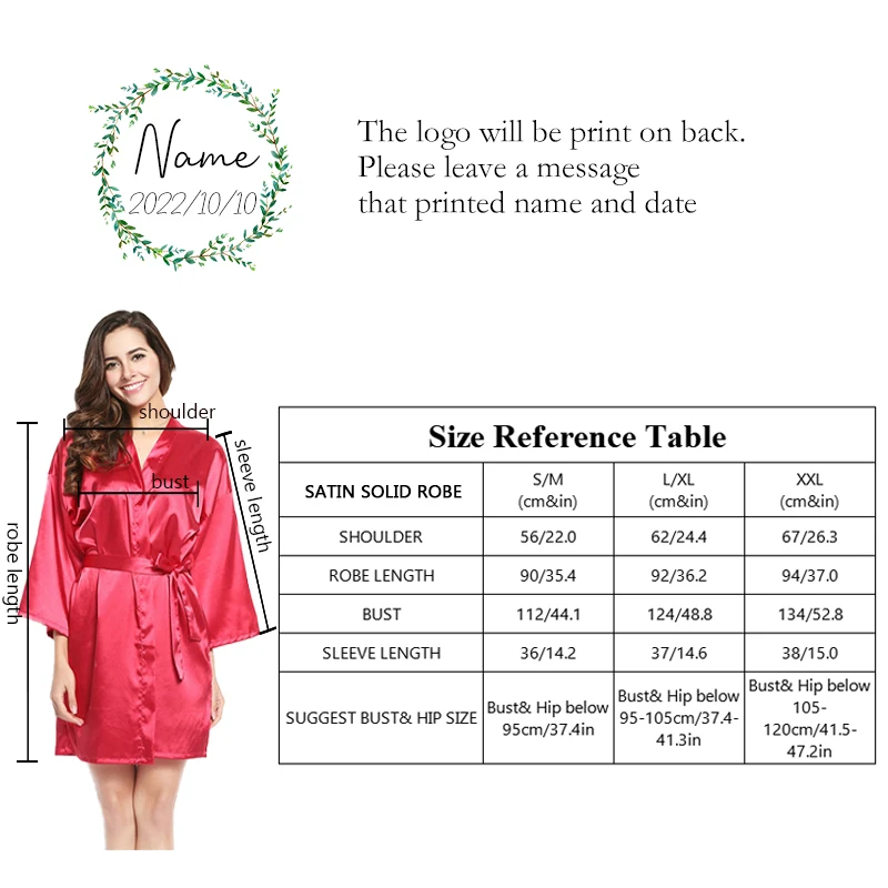 Personalized Bride Robes Custom Garland Decorate Morning RSilky Satin Robes Bridesmaid Team Robes Wedding Bridal Robes Sleepwear