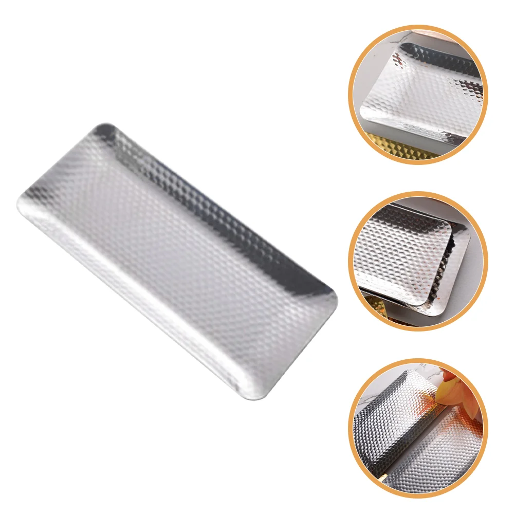 

Stainless Steel Towel Tray Nordic Style Snacks Serving Tray for Restaurant
