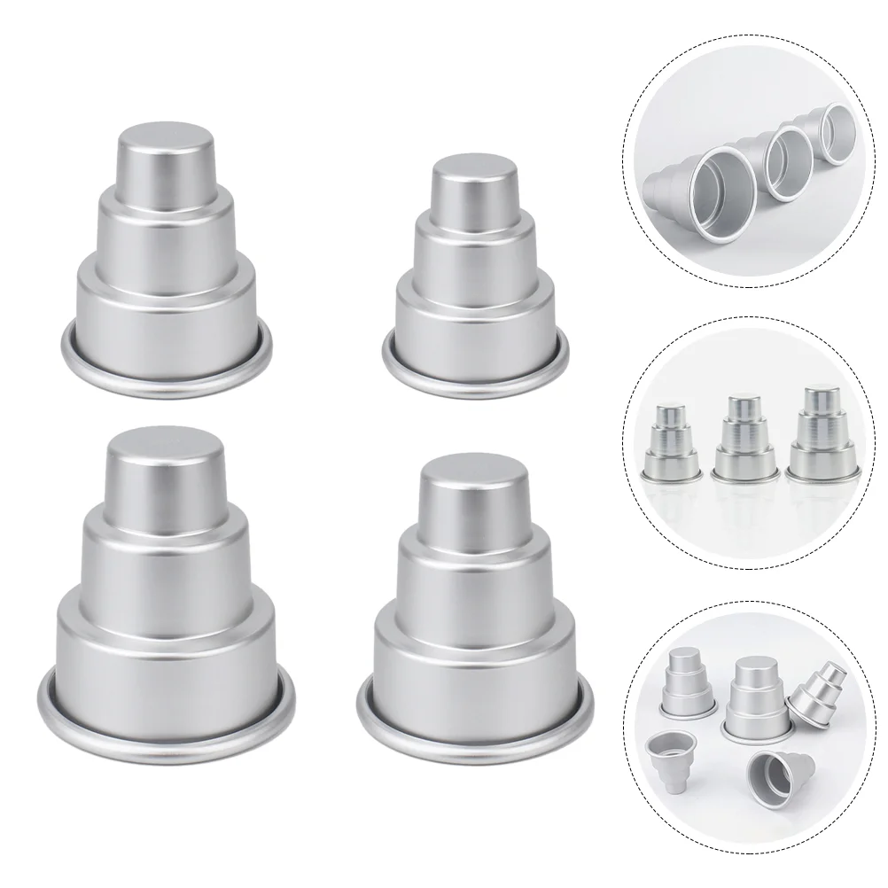 

Cake Molds Mold Baking Pan Tier Tin Pudding Chocolate Mini Bread Silicone Pans Muffin Metal Round Cookie Tart Egg Tray Jelly
