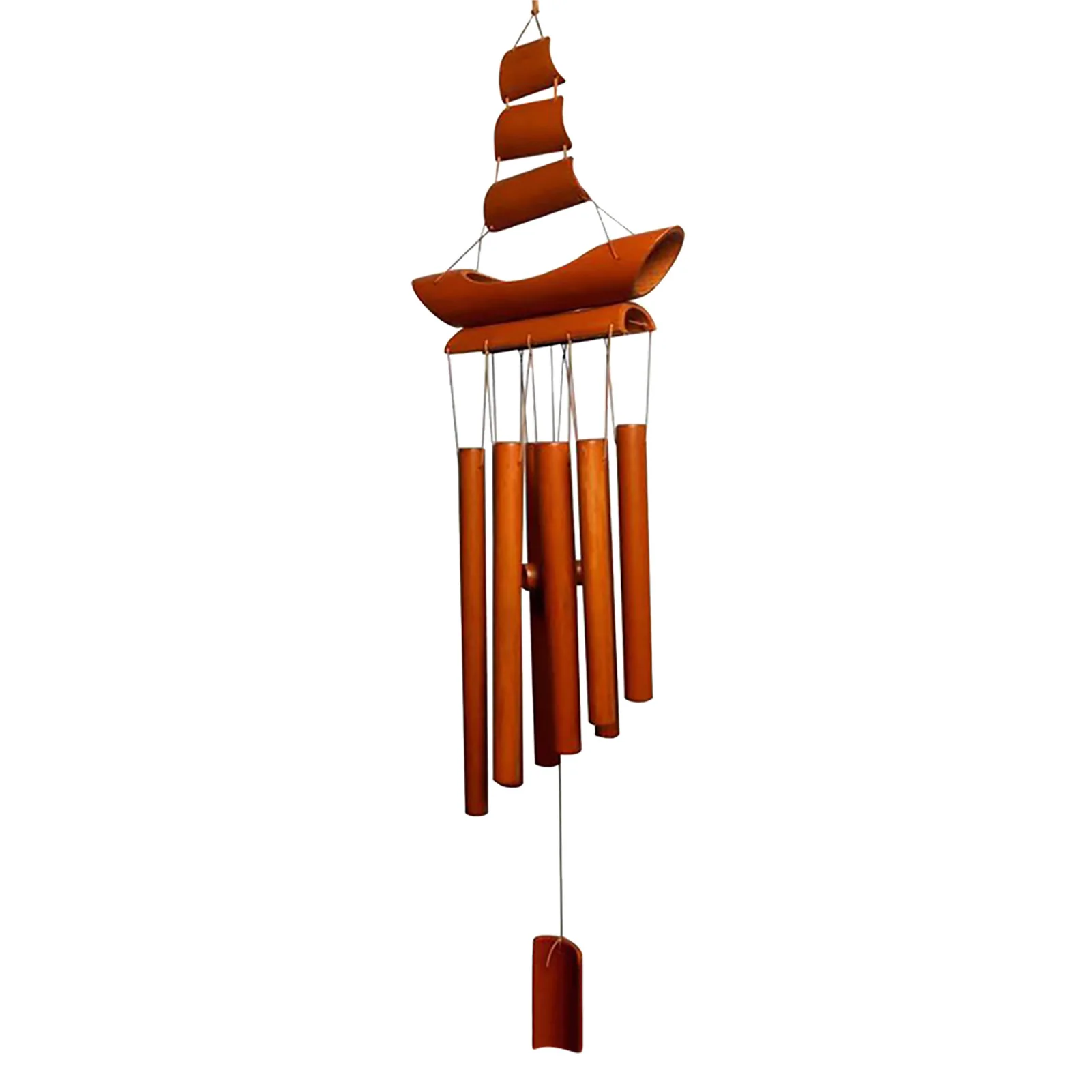 

Подвесная лодка ручной работы для балкона заднего двора сада ретро уличный домашний Декор подарок расслабляющие бамбуковые ветряные колок...