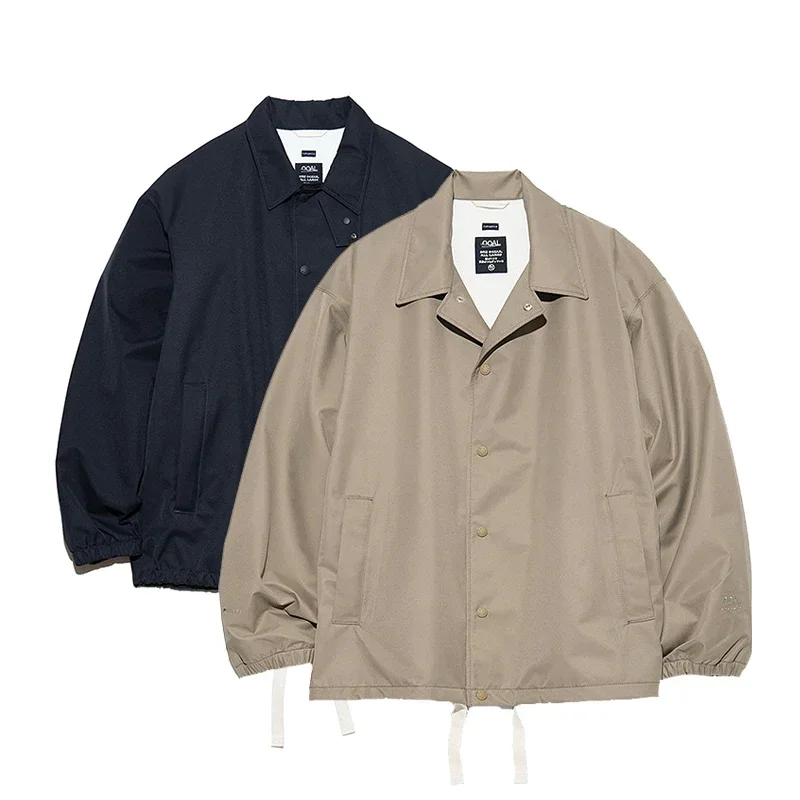 Японская винтажная свободная функциональная водонепроницаемая куртка на шнурке