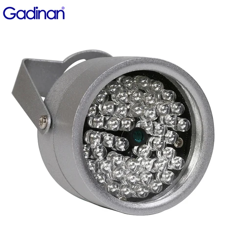 Светодиоды для систем видеонаблюдения Gadinan, металлическая Водонепроницаемая подсветка с 48 ИК-подсветкой, зеркальная Инфракрасная подсветка для камеры видеонаблюдения с ночным видением