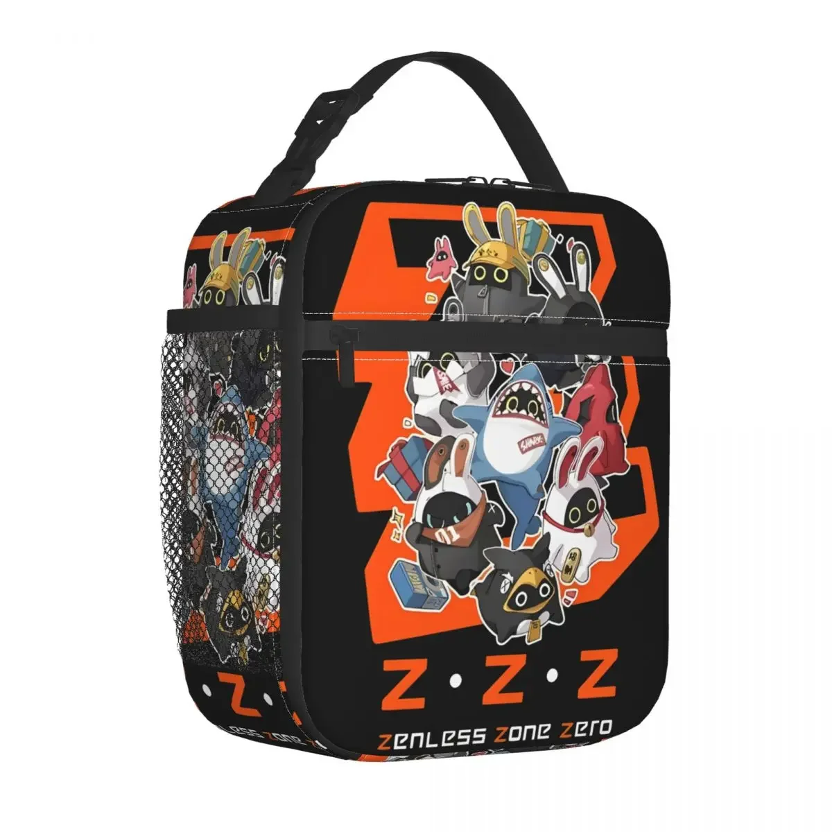 Оранжевый изолированный Ланч-бокс Zenless Zone Zero Bangboo пищевой контейнер сумки
