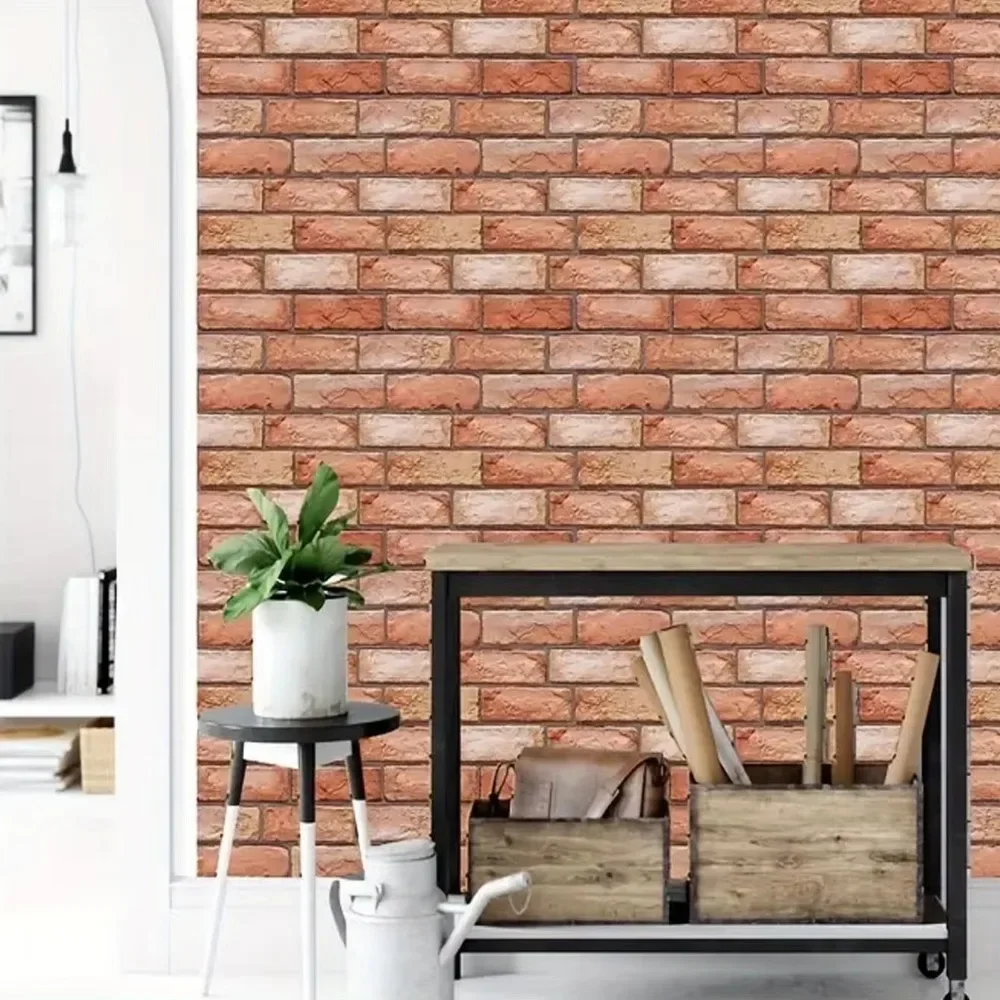 Новинка 1 шт. 3D настенные панели кирпичные клейкие обои водонепроницаемые