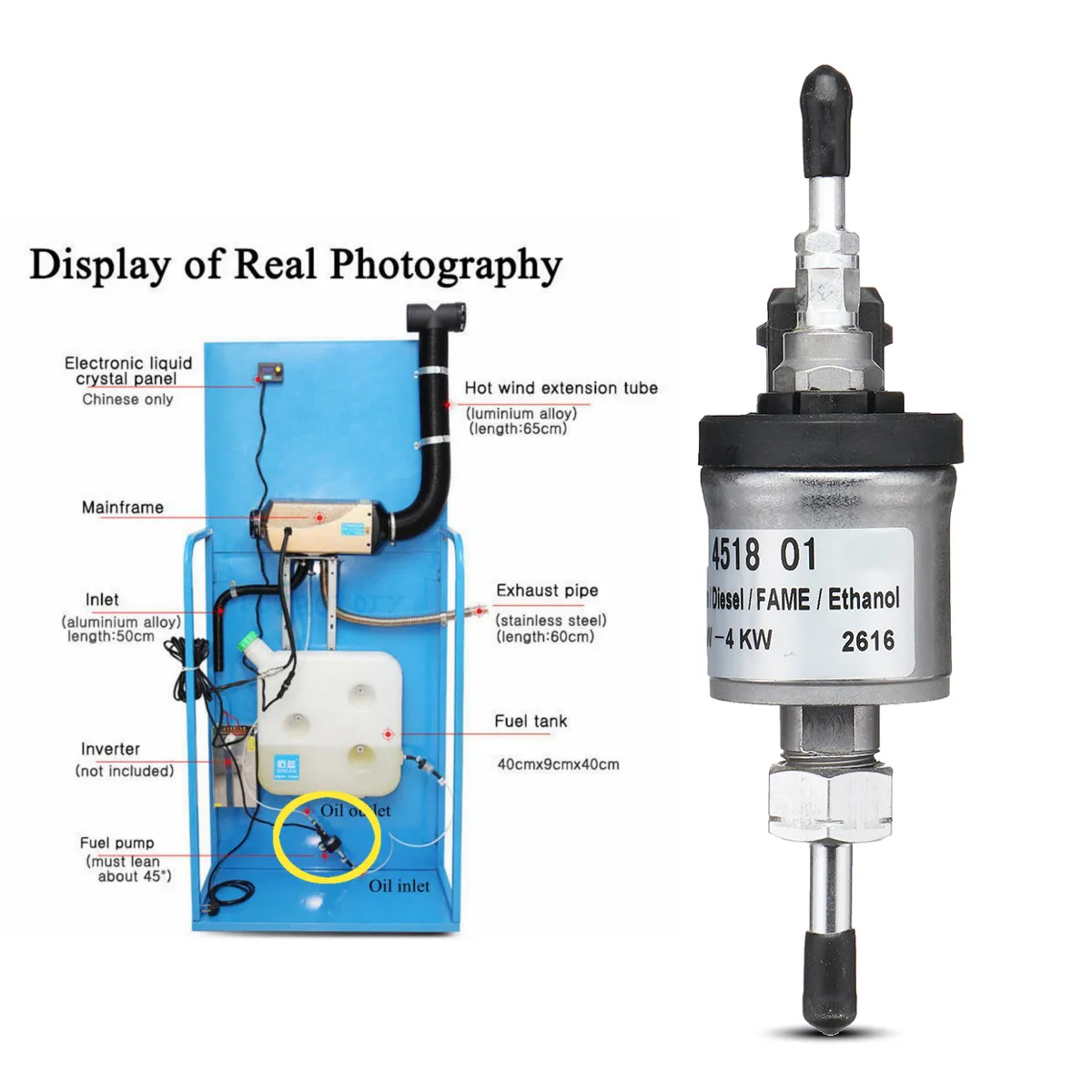 Новый универсальный автомобильный воздушный дизельный топливный насос 12 В/24 В 1