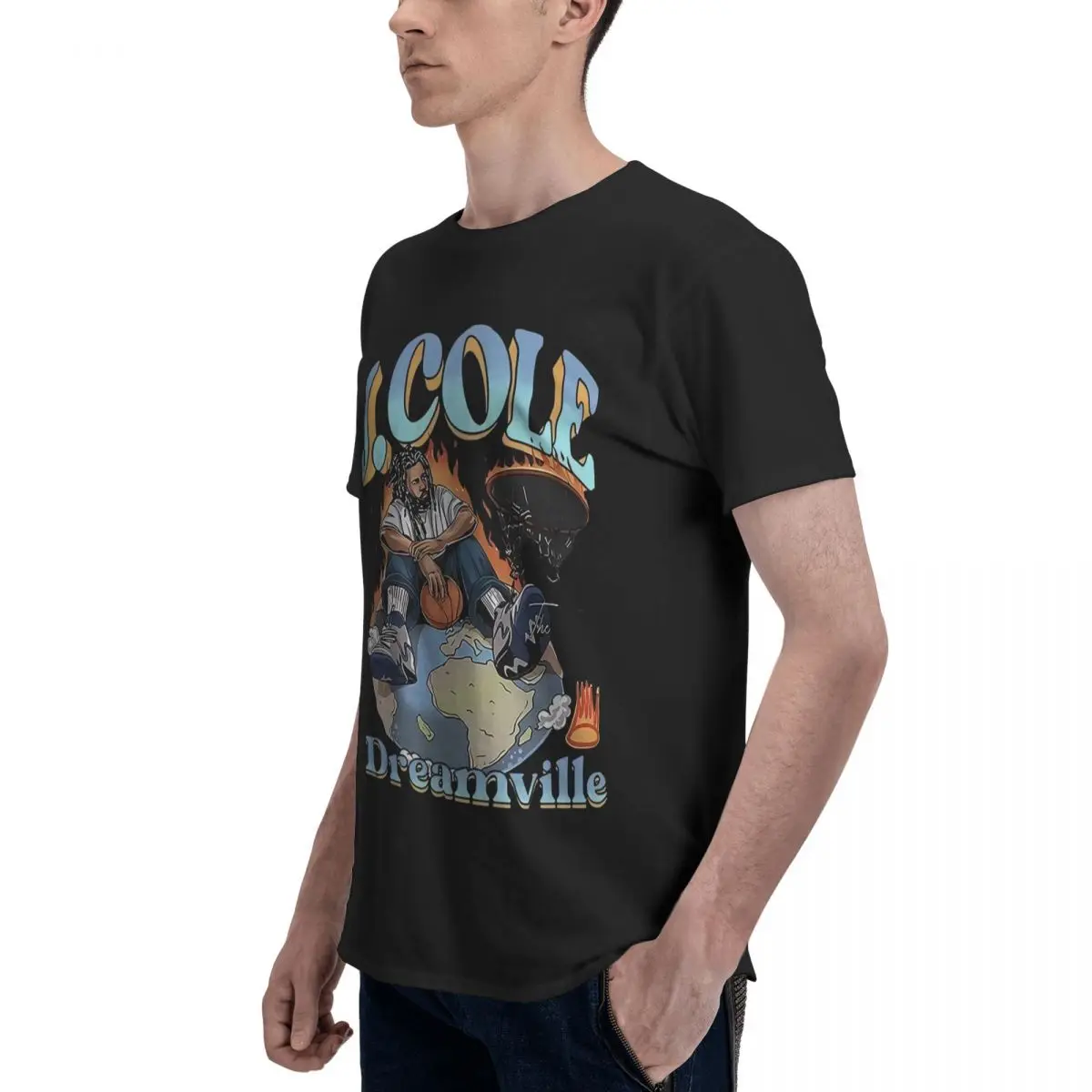 J. Cole Dreamville 100% хлопок повседневные дышащие удобные мужские футбольные рубашки 2025