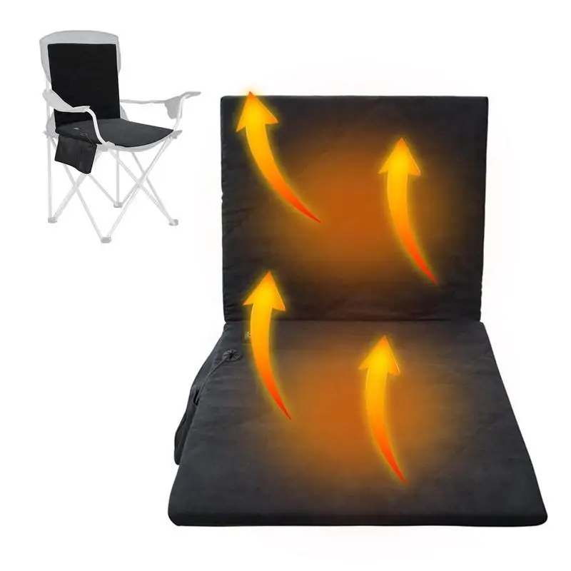 

Heated Office Chair Pad Winter Heated Seat Cover With 3 Level Heating Heated Stadium Seats For Bleachers With Back Support