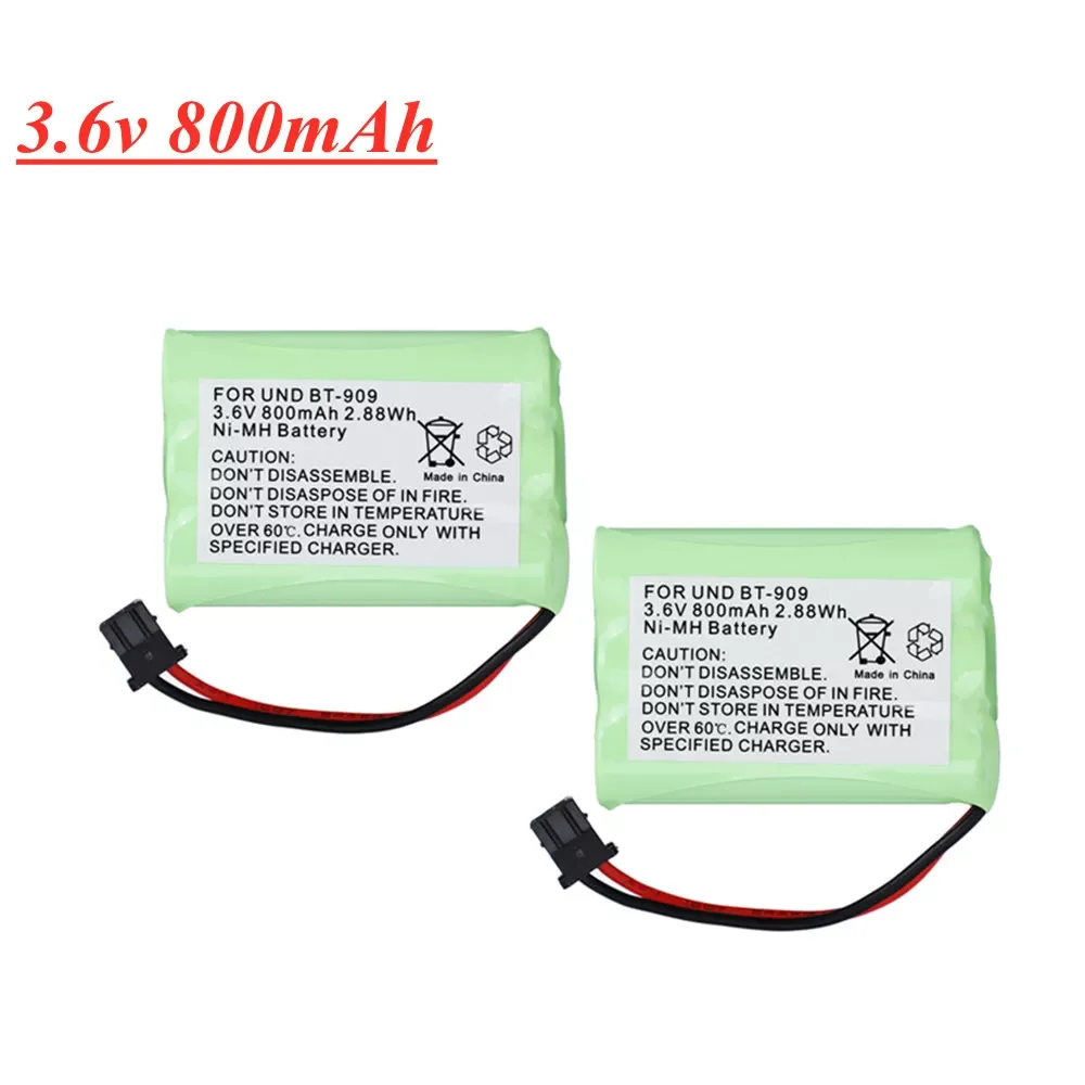 

NEW2023 3.6V 800mAh Ni-MH Rechargeable Cordless Phone Battery for uniden BT-909 BT909 3 * AAA nimh 3.6V batteries Pack 1pcs to 1