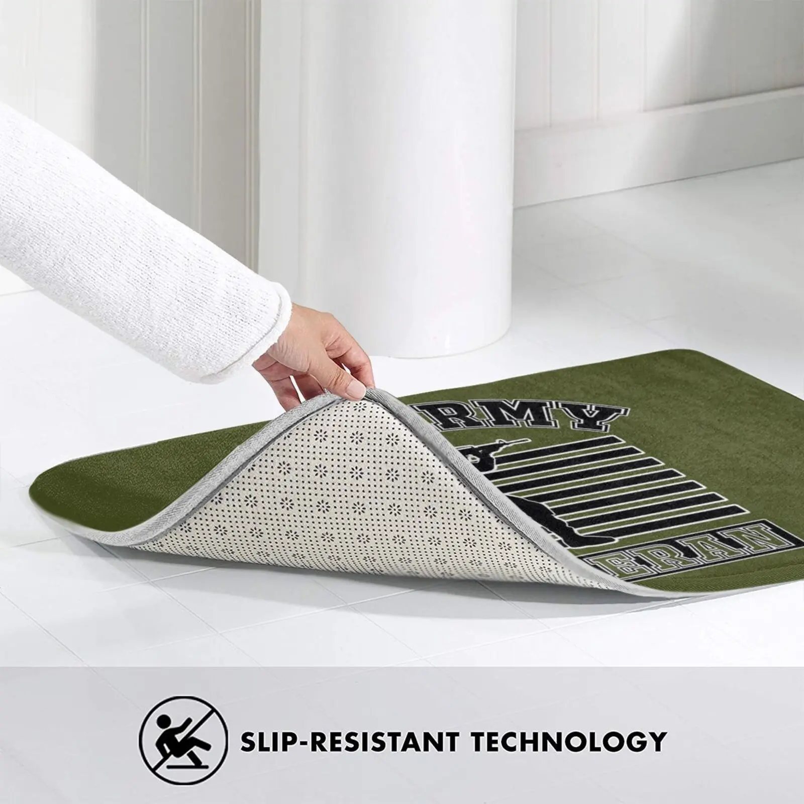 Антискользящий коврик для впитывания воды в армейском стиле США