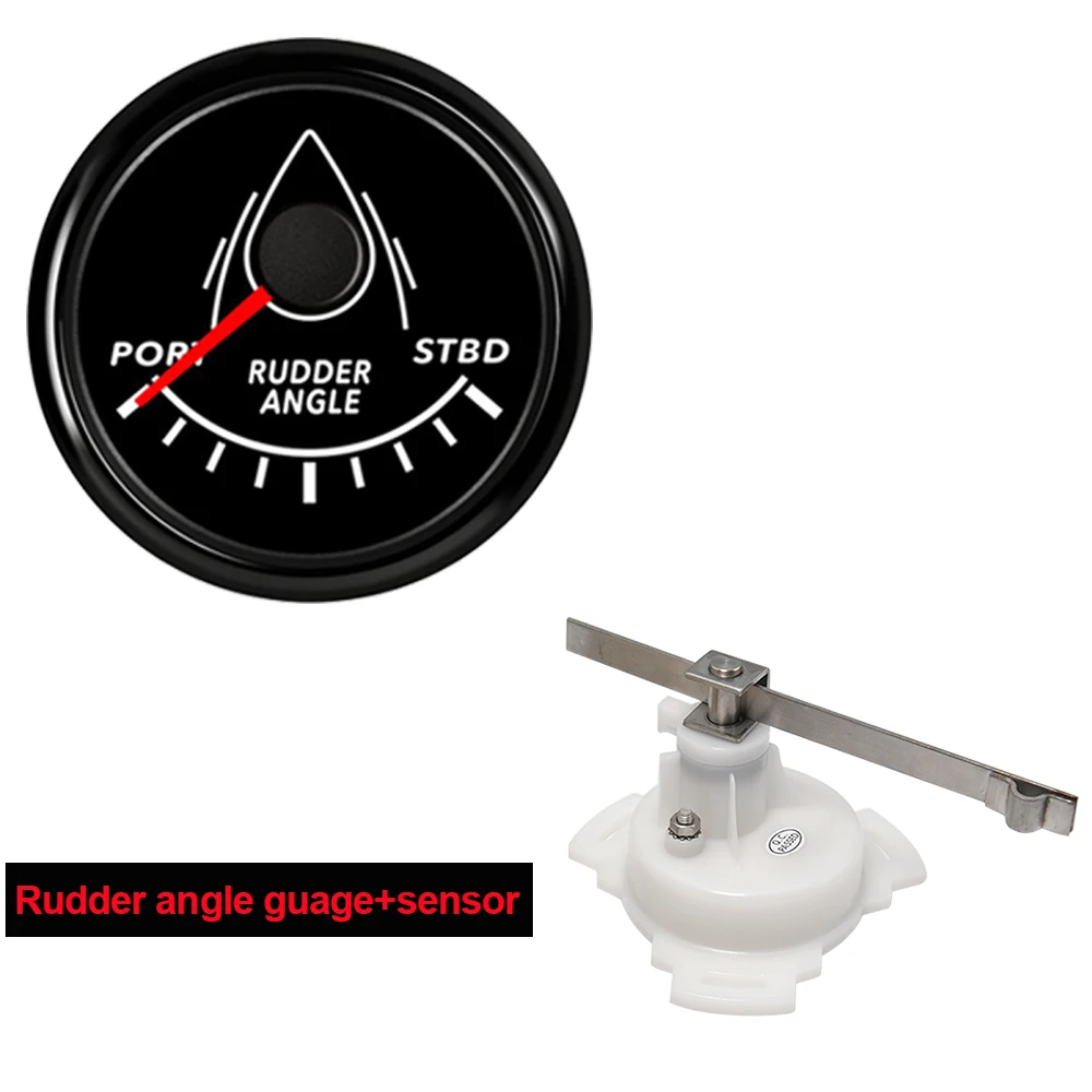 

Индикатор положения морского руля 52 мм, водонепроницаемая красная подсветка с датчиком наклона руля 0-190 Ом, 12 В/24 Вd для морской яхты