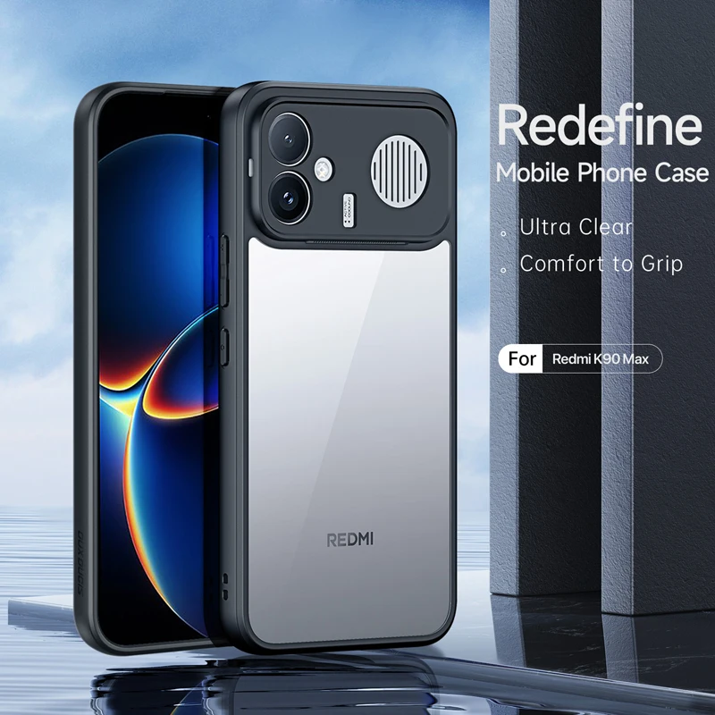 Фото Чехол для Xiaomi Redmi K90 Max DUX DUCIS, ударопрочный, из твердого поликарбоната + мягкого TPU, с защитой от падений, прозрачная задняя панель №1