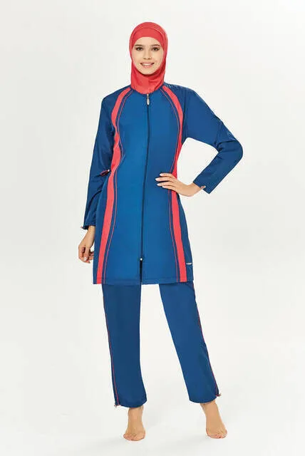 

IQRAH Adasea 1090-19 Light Navy Blue Full Off Hijab Swimwear