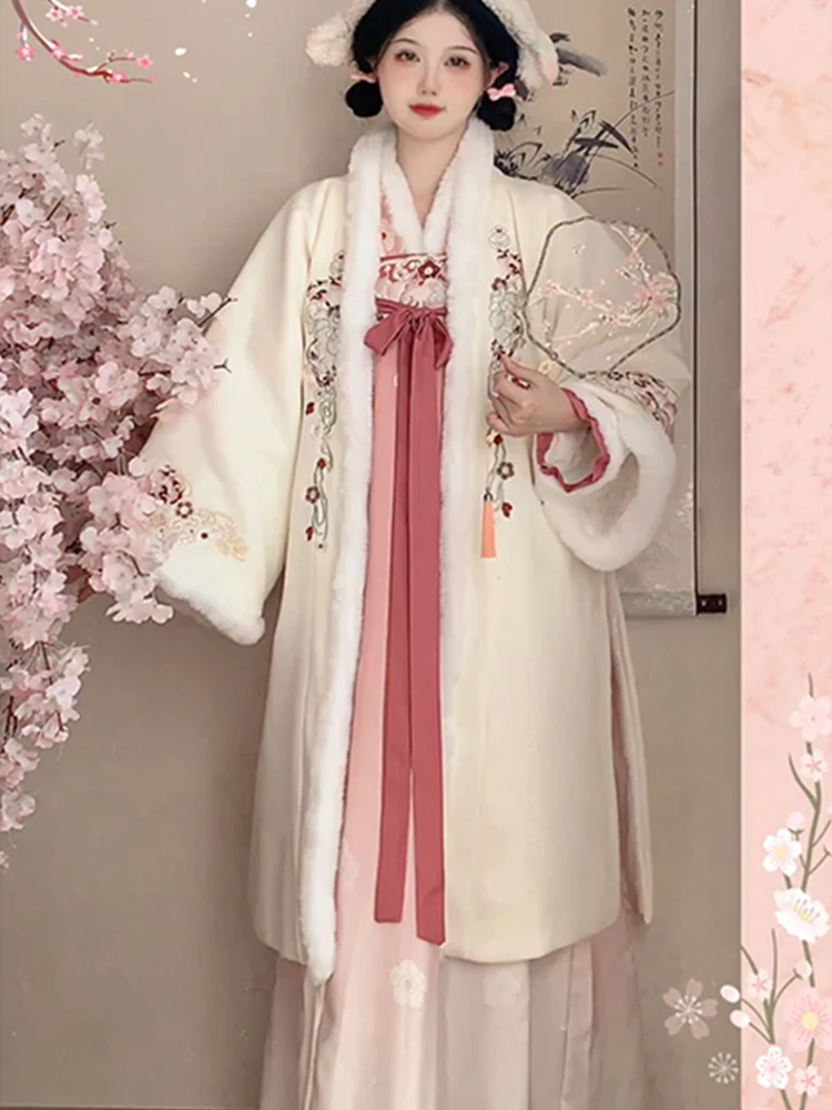 Зимняя женская длинная куртка на груди с планкой костюм флисовой подкладкой