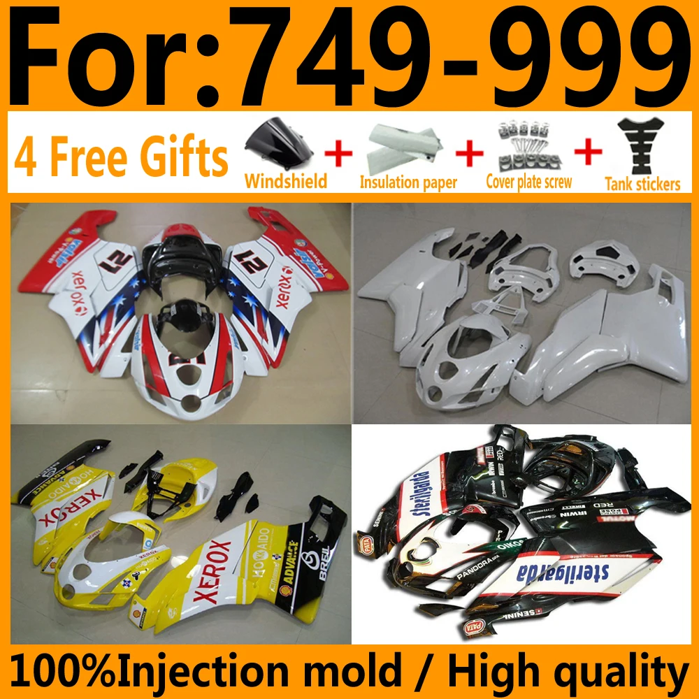 Новый набор обтекателей для литья под давлением ABS мотоциклов Ducati 749 999 03 04 05 2003 2004
