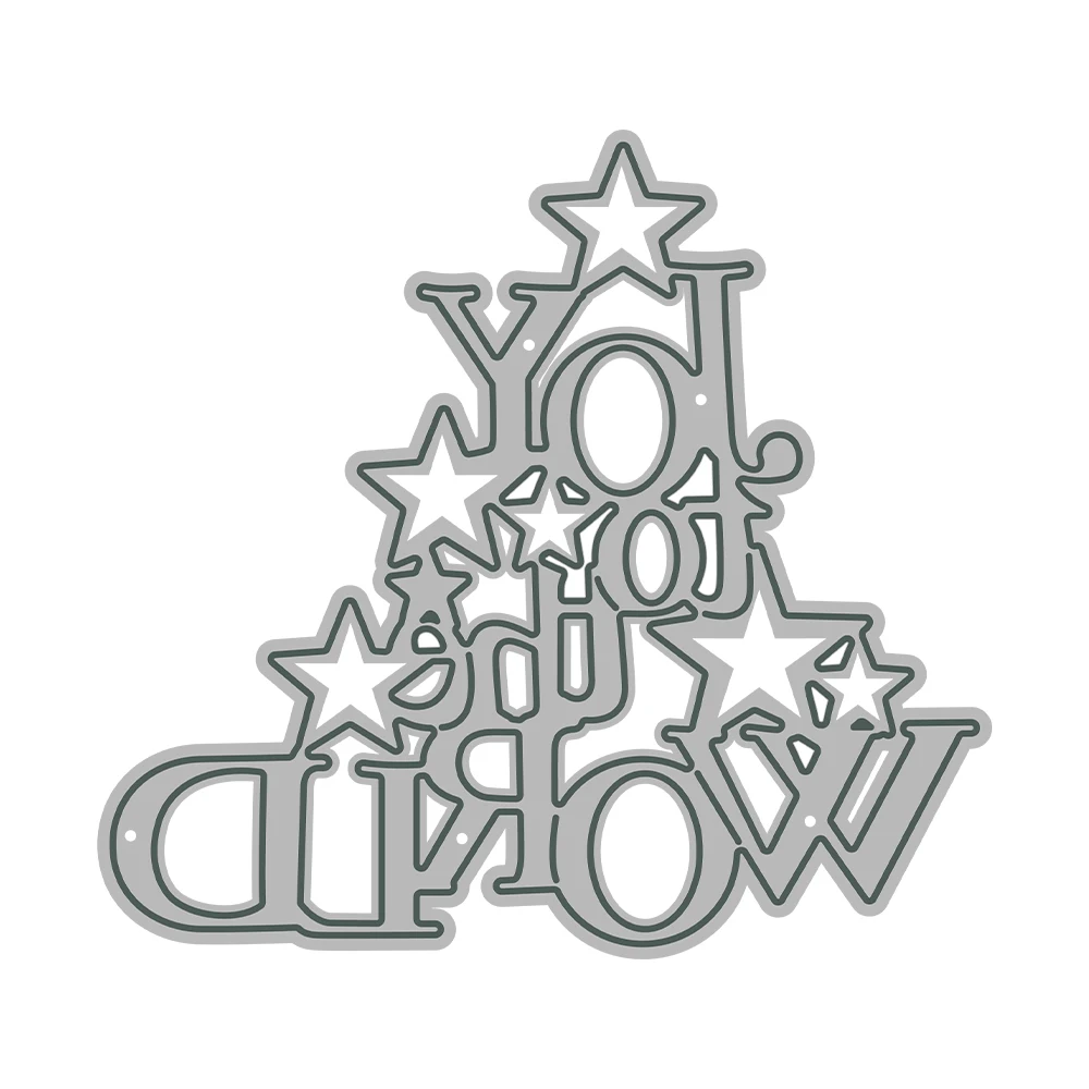 MangoCraft Рождественская серия Вырубные штампы Joy To The World DIY Товары для скрапбукинга