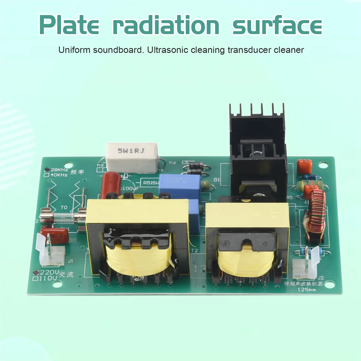 100 Вт 28 кГц ультразвуковой очиститель преобразователя высокая