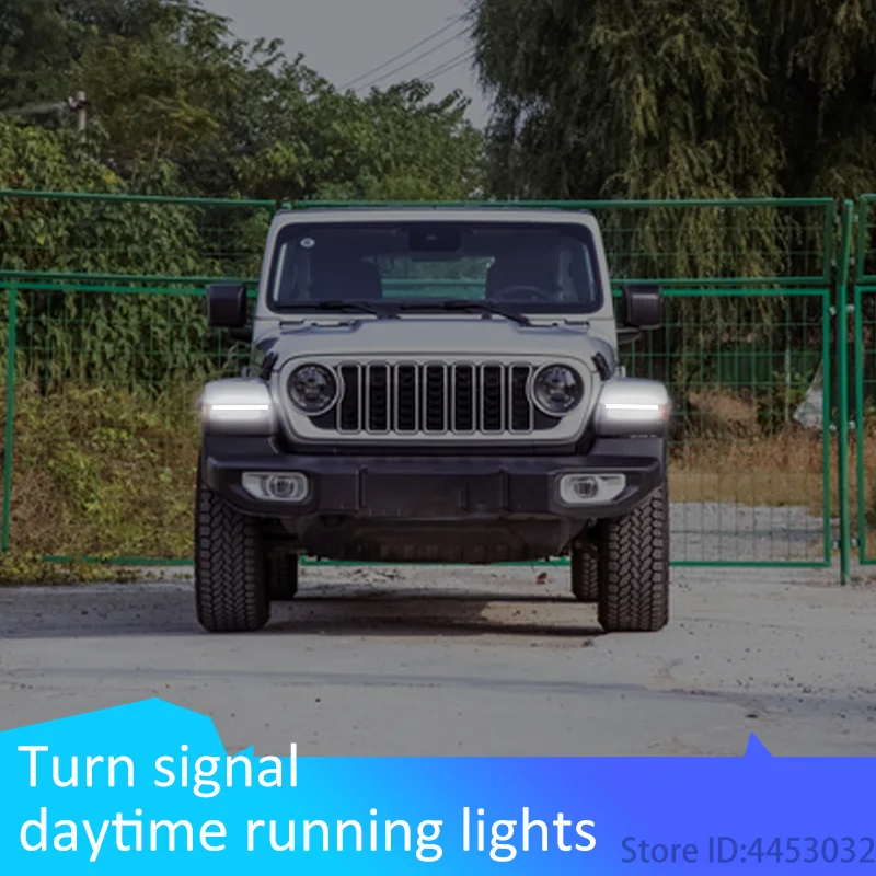 Гибкие водонепроницаемые поворотники для JEEP wrangler jk cherokee xj дневные ходовые огни 2