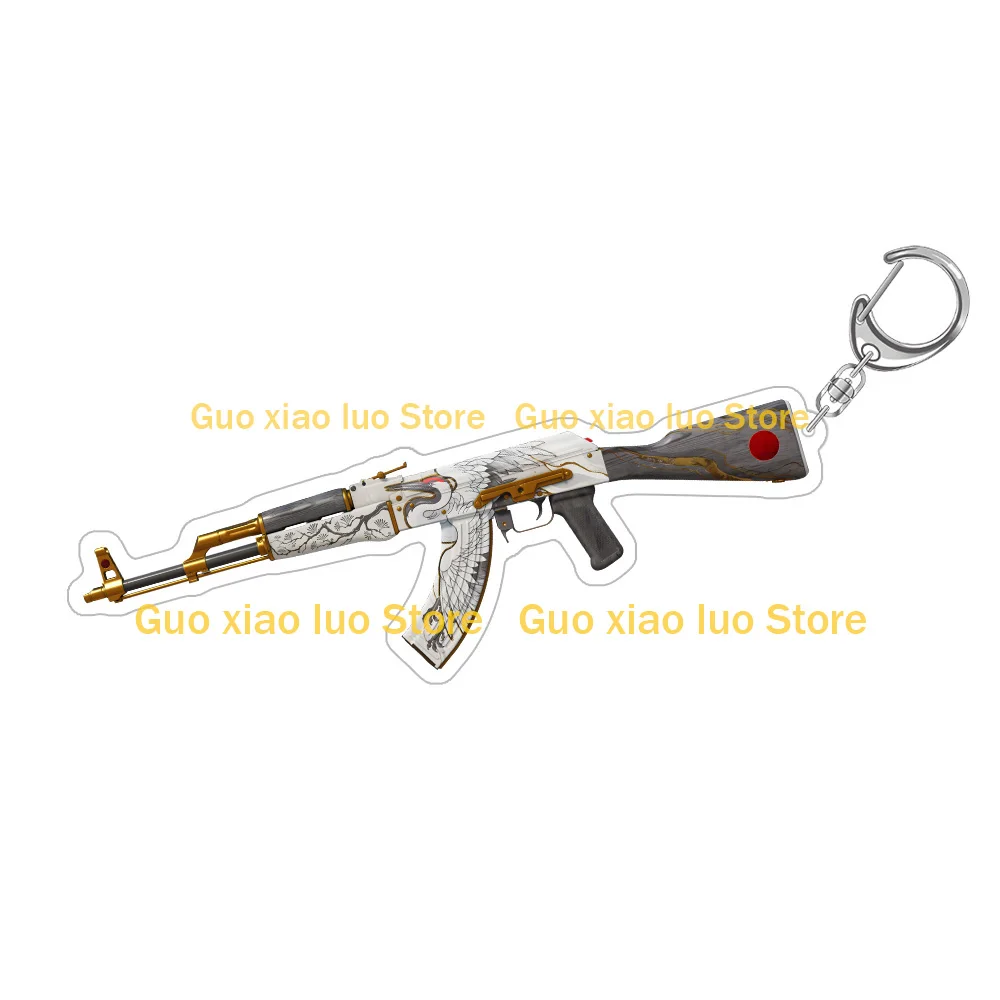 Брелок-подвеска для сумки Counter-Strike 2: скины AK-47 (Bloodsport, Wild Lotus, Ice Coaled, Asiimov, Fire Serpent, Hydroponic) из акрила. Игрушка. (art.: 3920dad69b91b) - 3920dad69b91b