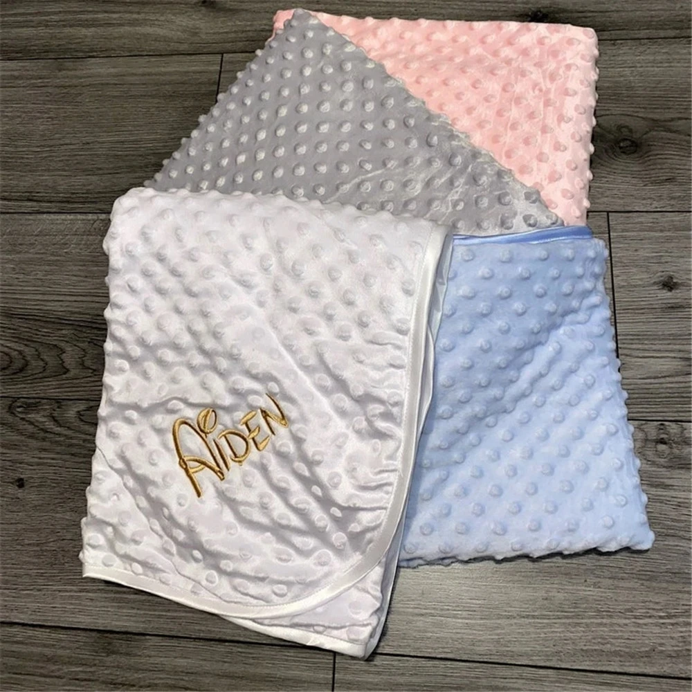 Подарочный набор для новорожденных мягкое одеяло с вышивкой Детские