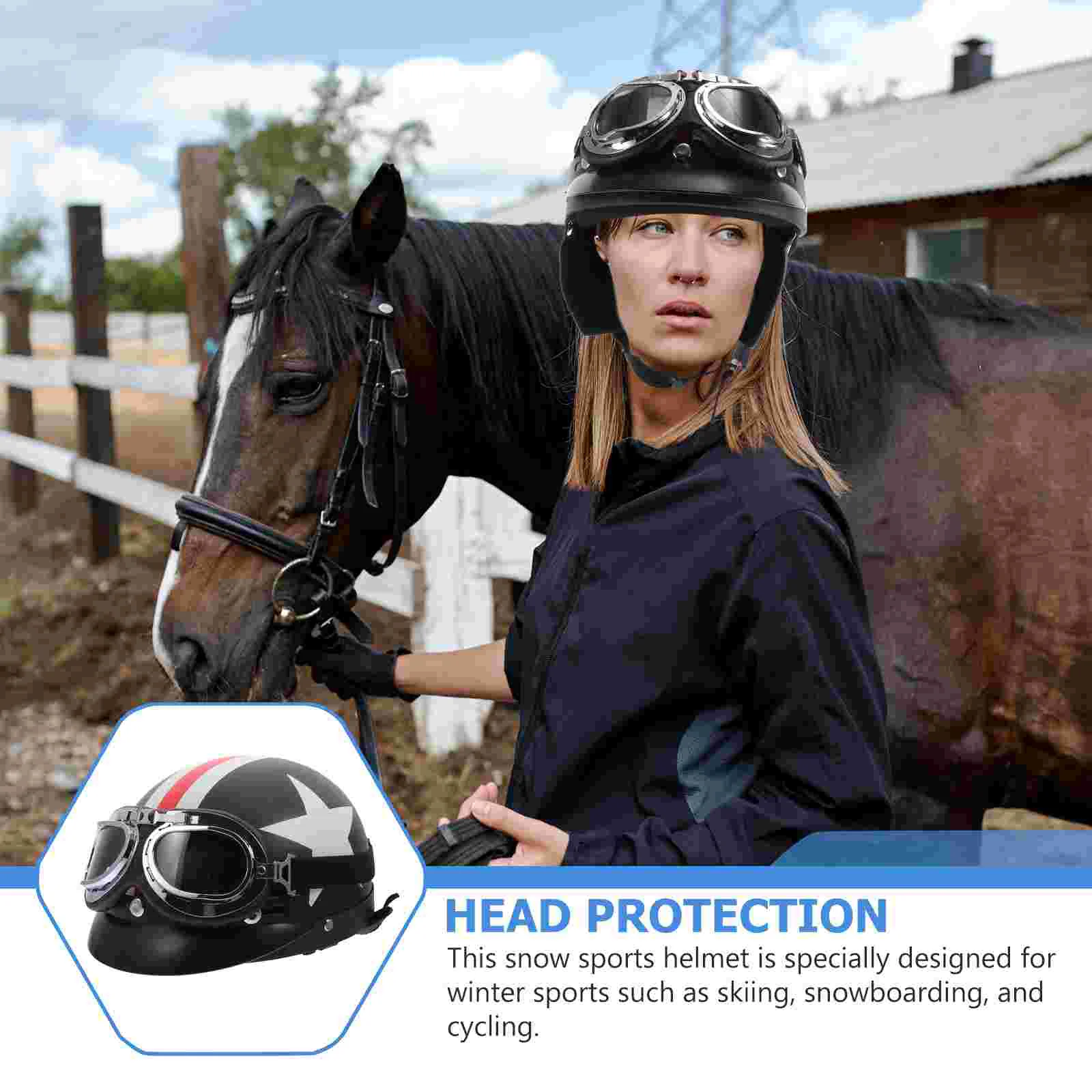 Мотоциклетные шлемы Зимние виды спорта Сноуборд Велоспорт Черные с козырьком