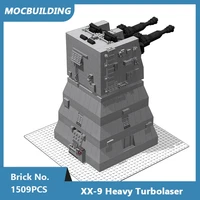 moc building blocks xx 9 heavy turbolaser model diy creative assembled bricks military weapon children boy toys gifts 1509pcs