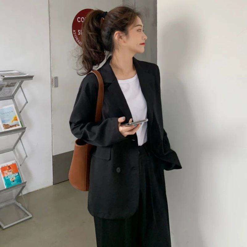 Women's Suit Top New Coats for Women Jacket Ladies Office 2022 Spring Autumn Korean Oversized White Casual Suits Female Clothing