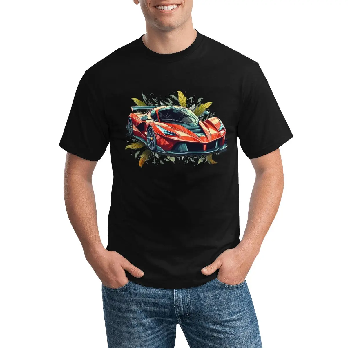 

Passionate Sports Car Trending T Shirt Mens Cartoon Nature Style Streetwear Print T Shirts Beach Tshirt Premium Cotton Clothes