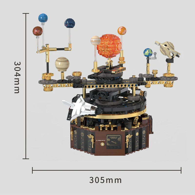 В НАЛИЧИИ MOC креативная космическая солнечная система глобус строительные блоки