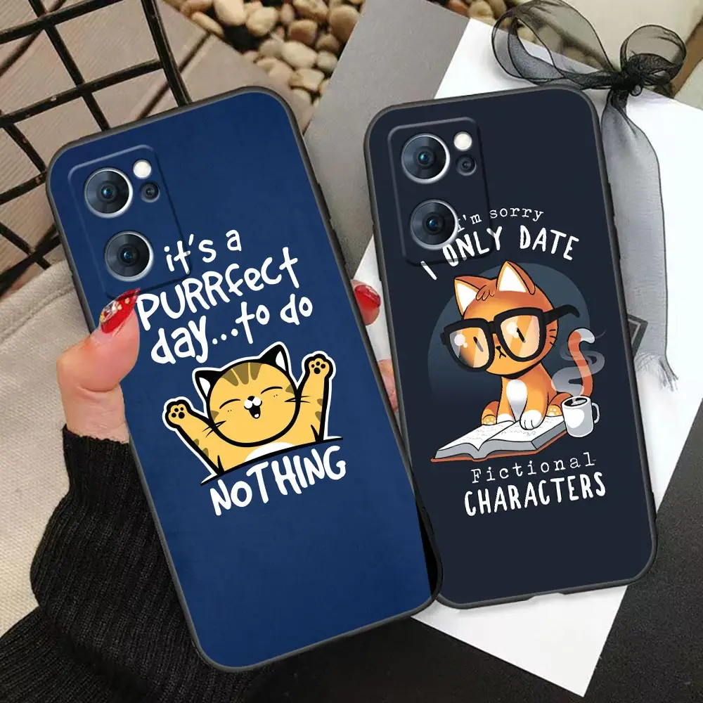 

Funda TPU Case For OPPO R15 R17 RENO 10 2 2F 3 4 5 RENO6 6Z 7Z ACE Z 7 REAL9 PRO Plus FINDX5 5G Case Cartoon Animals Funny Words