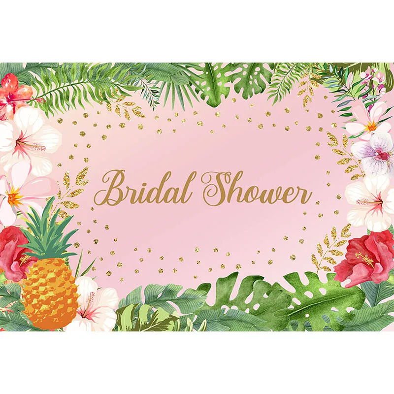 Фон Avezano для свадебной фотосъемки с изображением фруктов летних цветов гавайской