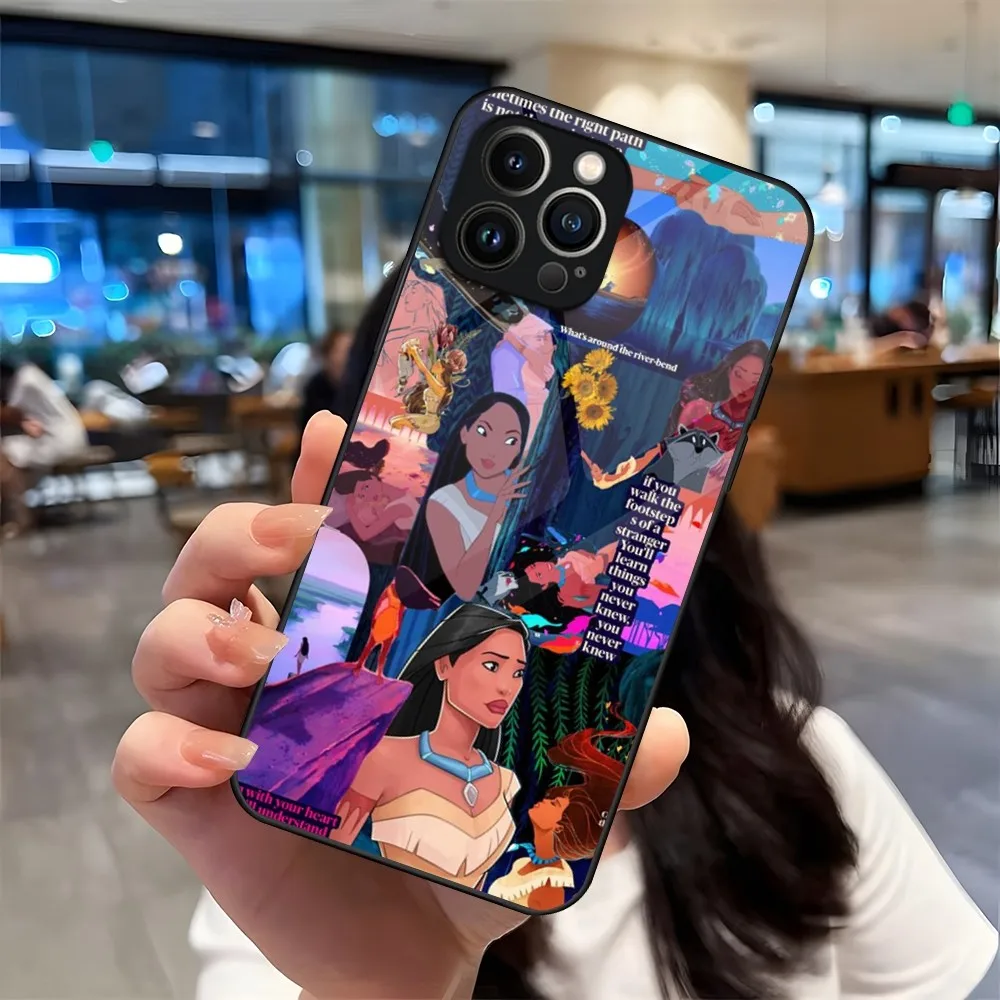 Чехол для телефона с принцессой Покахонтас iPhone 13 15 14 12 11 Pro XS Max Plus Mini X XR 8 7 6s SE2020