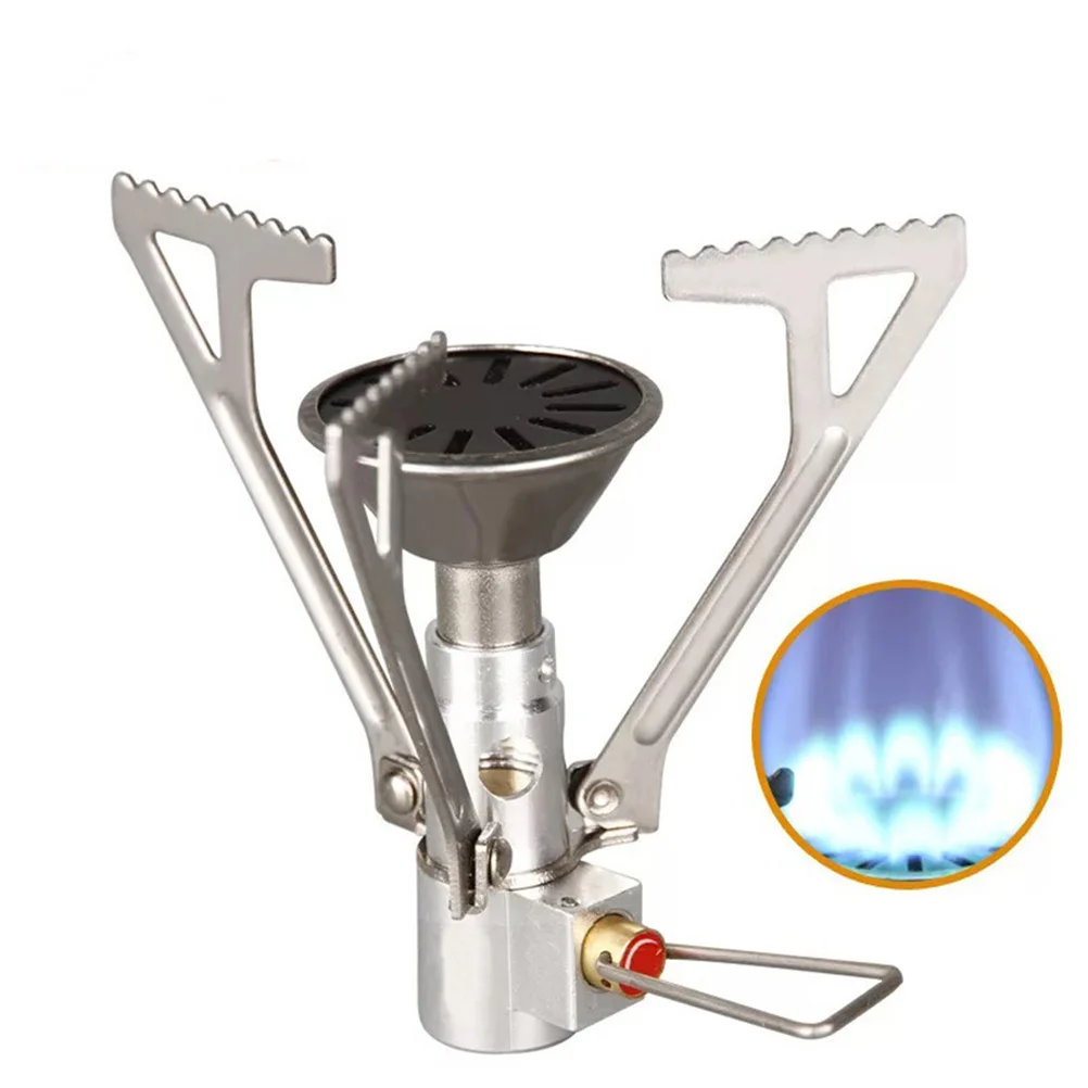 

Camping Stove Portable Folding Stainless Steel Backpacking Stove Burning Stoves for Picnic Camp Hiking