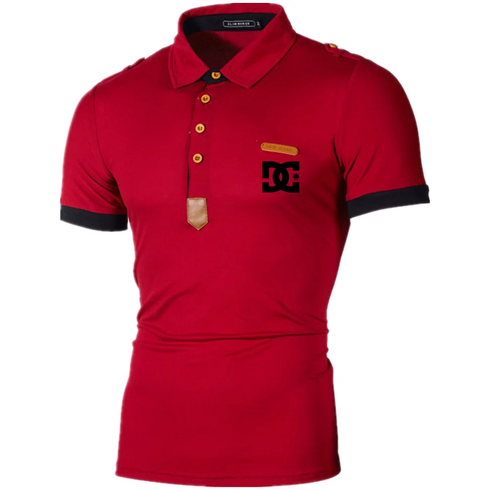 2022 New Summer Men's Polo Shirts Men's Hot Sale Business Casual Shirts Sports Short Sleeves Street Fashion Men's Tops