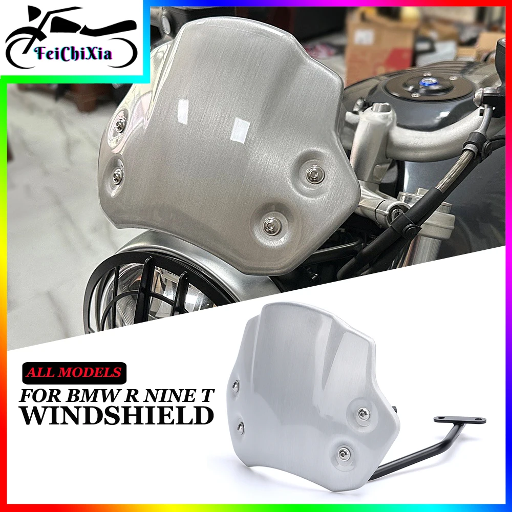

For BMW R NINE T Pure R9T Scrambler R NINET Urban G S RNINET Racer Motorcycle Windshield Windscreen Aluminum Wind Deflector