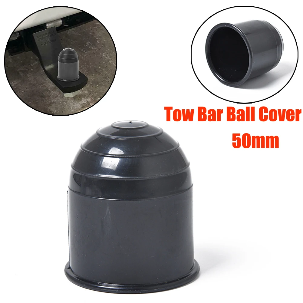 

Universal Car Vehicle Tow Bar Ball Cover Plastic Black Sliver Cap Towing Hitch Caravan Trailer Protect For Trucks Semi Trailers