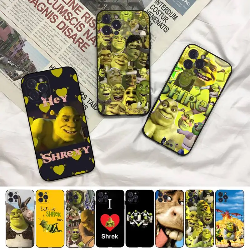 

Cartoon Funny Movie Shrek Phone Case For iPhone 8 7 6 6S Plus X SE 2020 XR XS 14 11 12 13 Mini Pro Max Mobile Case